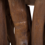 Beistelltisch weiss ⌀ 36 cm HOUMA