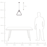 Hängelampe JURUENA Metall Dunkelbraun