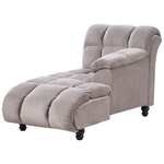 Chaiselongue taupe linksseitig LORMONT