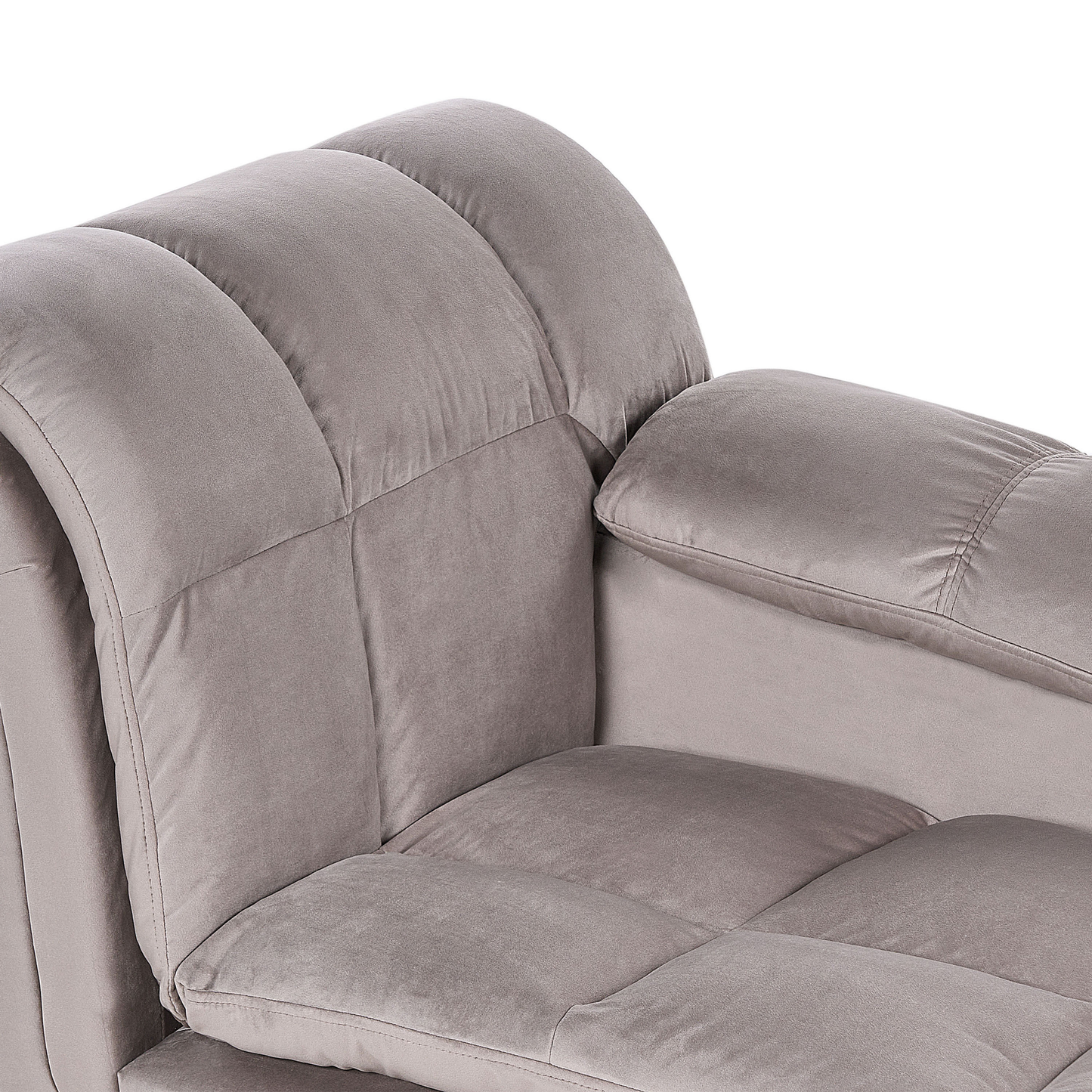 Chaiselongue taupe linksseitig LORMONT