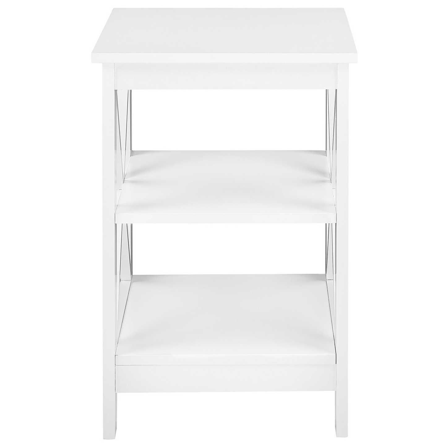 Beistelltisch weiss quadratisch 40 x 40 cm FOSTER