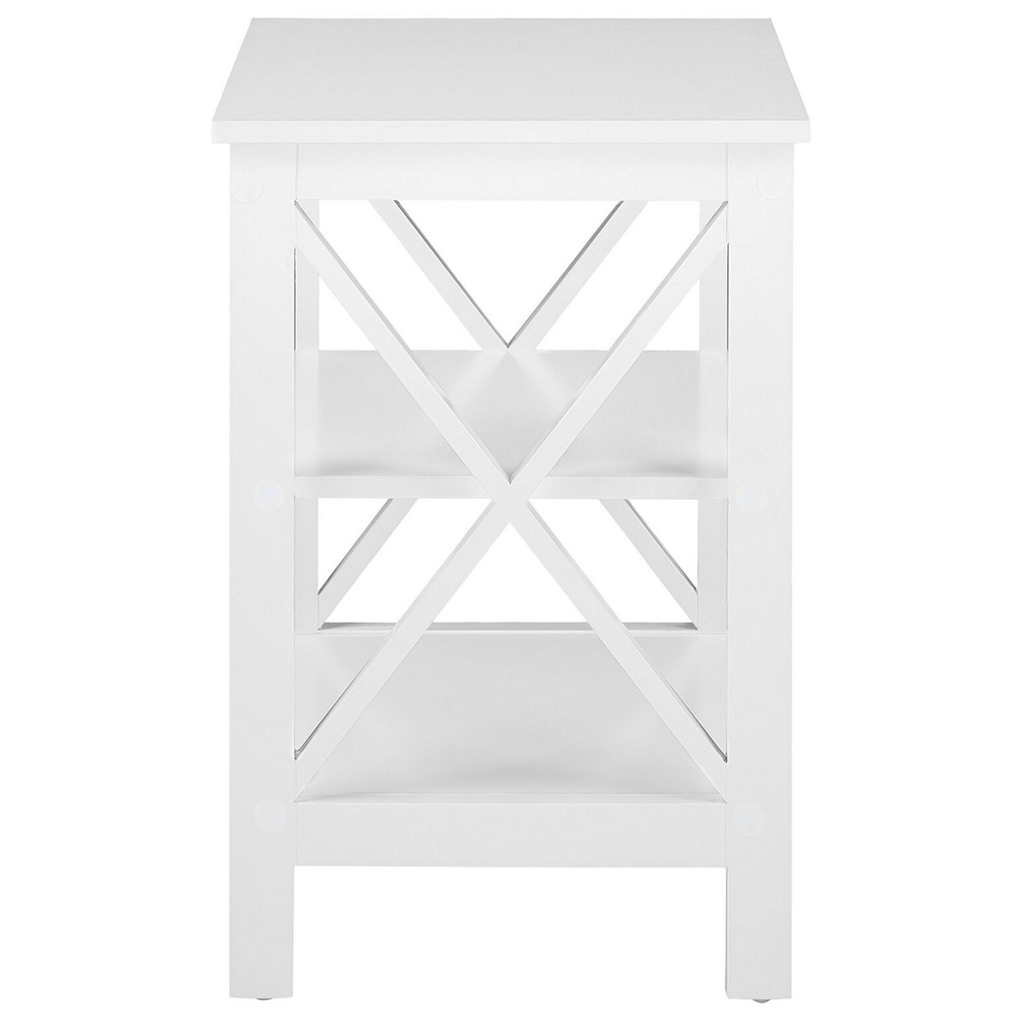 Beistelltisch weiss quadratisch 40 x 40 cm FOSTER