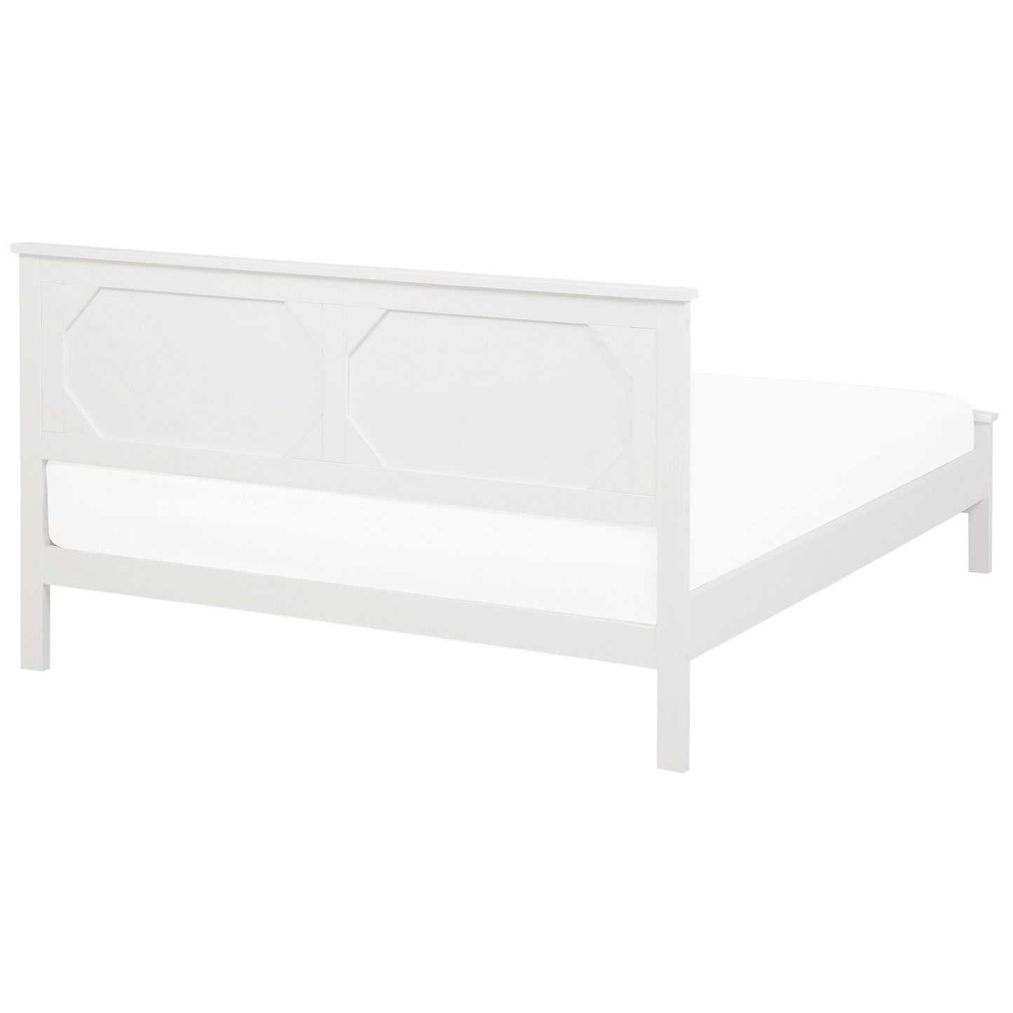 Bett mit Lattenrost Kiefernholz OLIVET 180 x 200 cm Weiss
