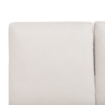 Bett mit Lattenrost Chenillegewebe MELLE 140 x 200 cm Hellbeige