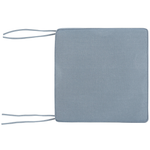 Set mit 8 Stühlen und Sitzkissen SASSARI Akazienholz Blau