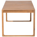 Gartenmöbel Set 8-Sitzer SASSARI inkl. Kissen Akazienholz Blau