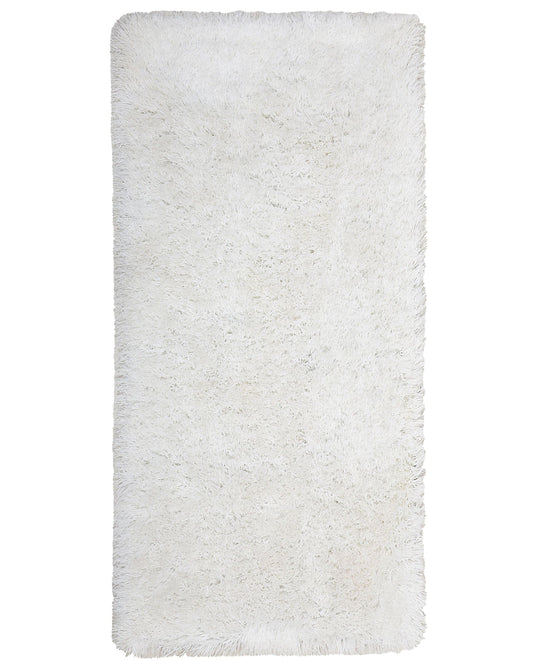 Teppich weiss 80 x 150 cm Shaggy CIDE