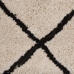 Teppich beige / schwarz 160 x 230 cm Shaggy ADALAR