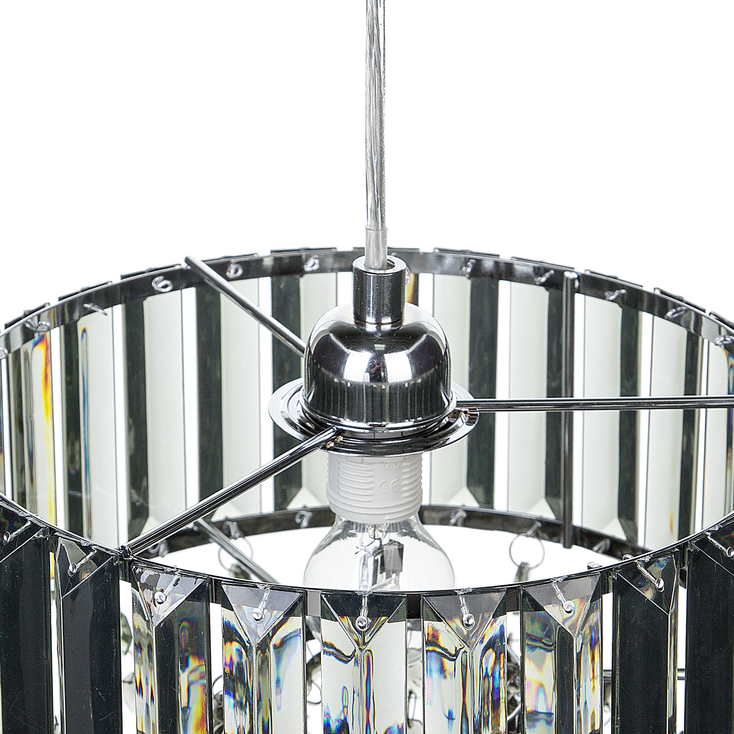 Kronleuchter ADORN Metall Hellgrau