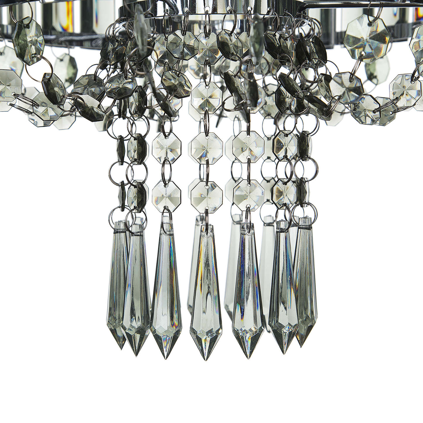 Kronleuchter ADORN Metall Hellgrau