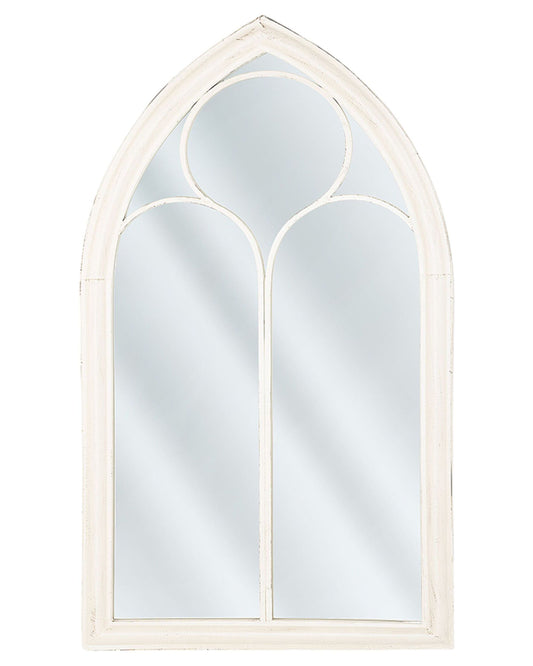 Wandspiegel TRELLY 62 cm 113 cm Metall Weiss