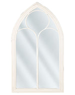 Wandspiegel TRELLY 62 cm 113 cm Metall Weiss