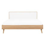 Bett mit LED SERRIS 140 x 200 cm Hellbraun