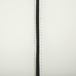 Bett mit LED Echtleder NANTES 140 x 200 cm LED Cremeweiss