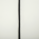 Bett mit LED Echtleder NANTES 140 x 200 cm LED Cremeweiss