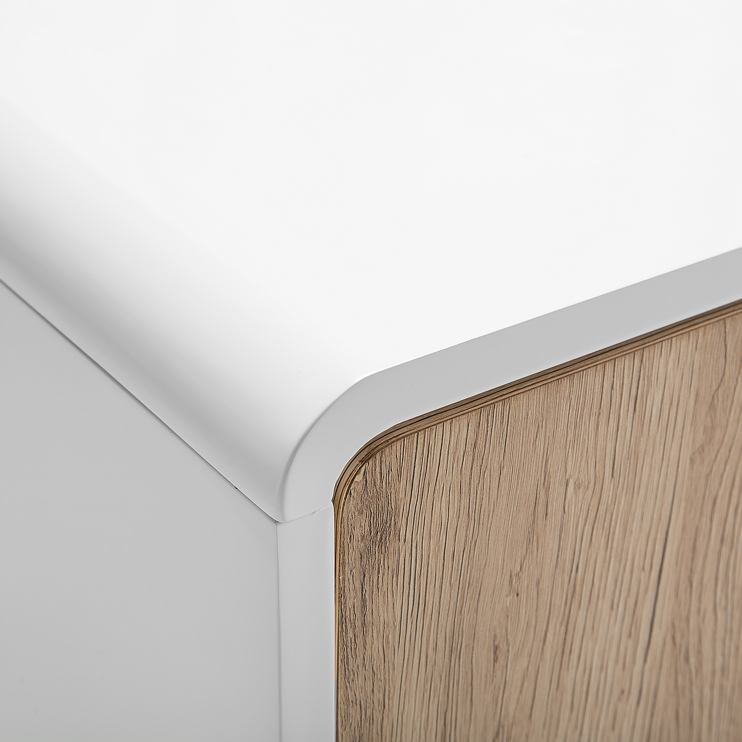 Schrank MILO 76 cm Holzoptik Weiss