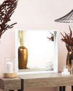 Wandspiegel BRIGNOLES 50 cm 50 cm Weiss