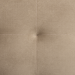 Ecksofa ABERDEEN Sandbeige Samtstoff Rechtsseitig