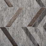 Teppich Leder grau 140 x 200 cm Kurzflor ARKUM