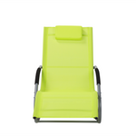 Gartenliege limettengrün Textil Schaukelfunktion CARANO