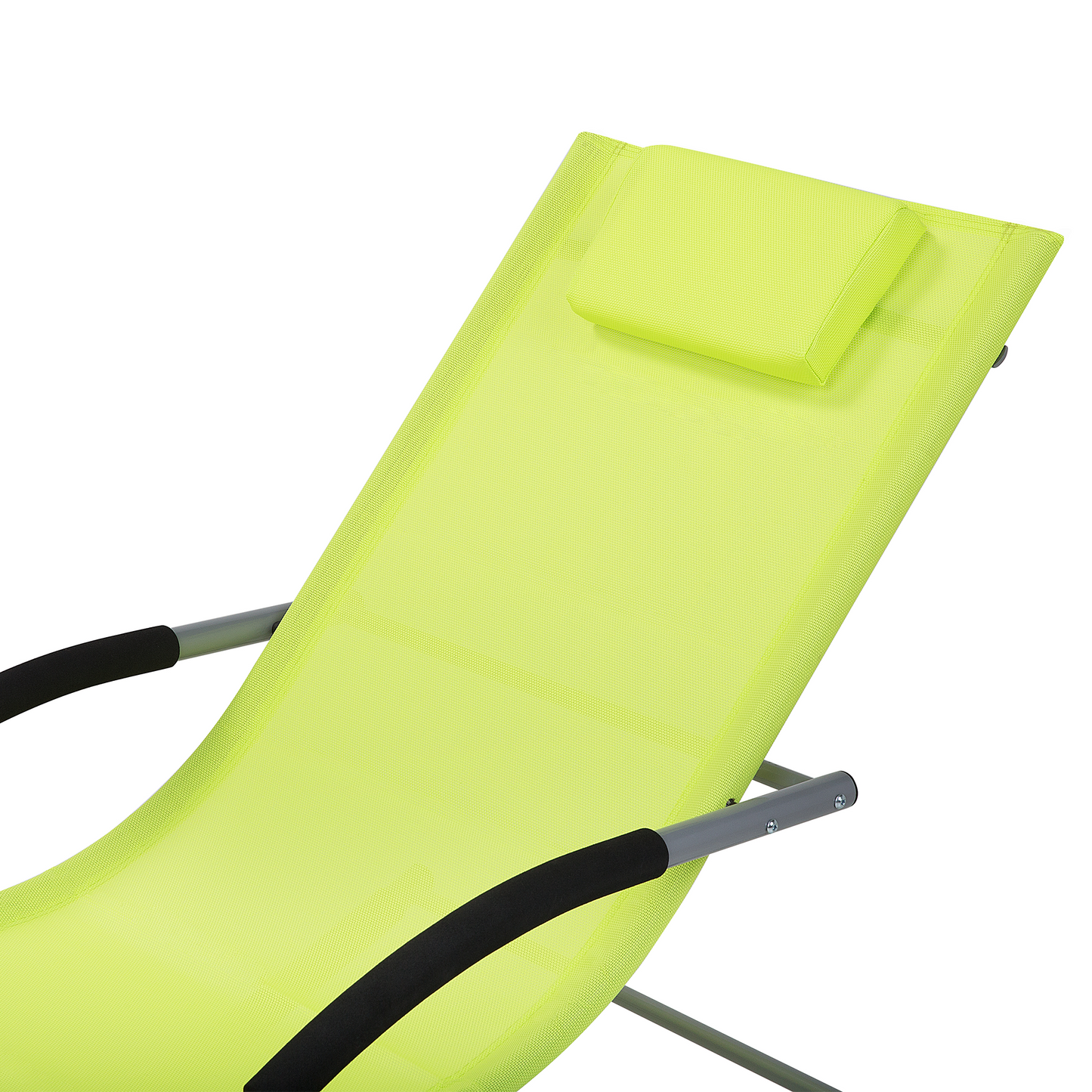 Gartenliege limettengrün Textil Schaukelfunktion CARANO