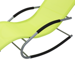 Gartenliege limettengrün Textil Schaukelfunktion CARANO