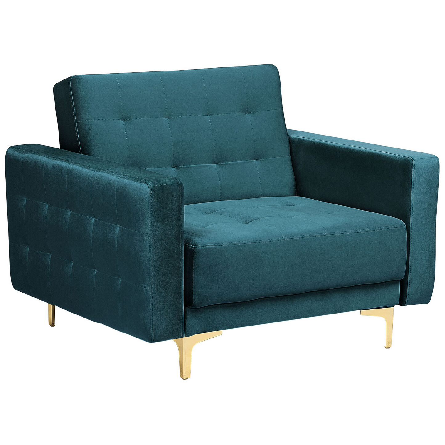 Sofa Set Samtstoff blaugrün 5-Sitzer ABERDEEN