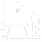 Hängelampe MURRAY Glas Weiss