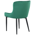 Esszimmerstuhl 2er Set Samtstoff Grün SOLANO