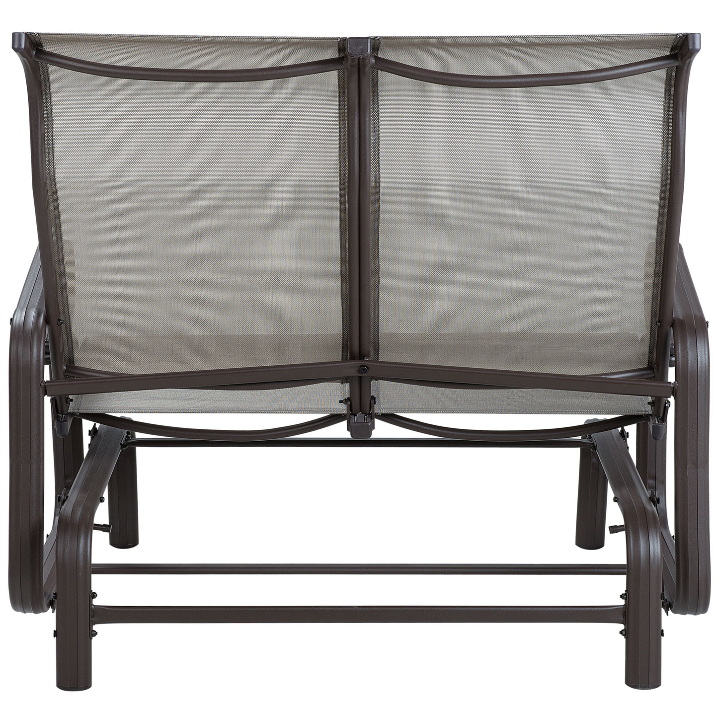 Gartenbank BORGIO 114 cm Metall Grau