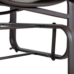 Gartenbank BORGIO 114 cm Metall Grau