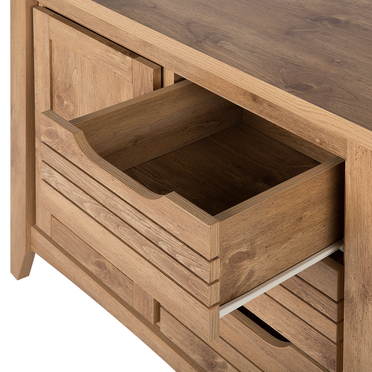 Sideboard mit 2 Türen AGORA 80 cm Braun