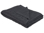 Kuscheldecke FETHIYE Baumwolle 140 x 170 cm Dunkelgrau