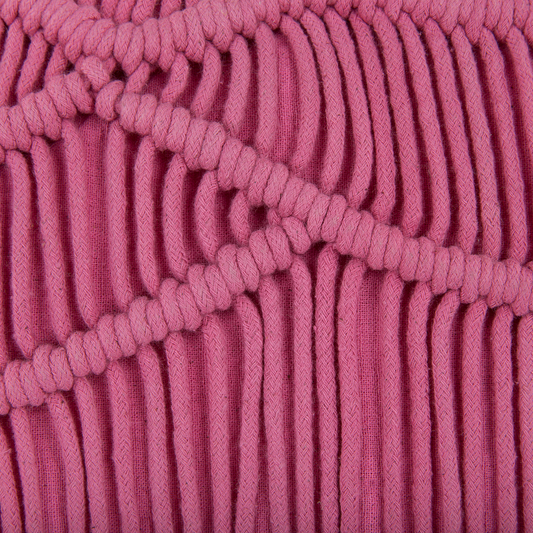 Dekokissen KIRIS Baumwolle 30 x 50 cm Rosa Geometrisches Muster