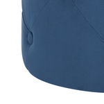 Pouf Samtstoff dunkelblau rund ⌀ 40 cm COROLLA
