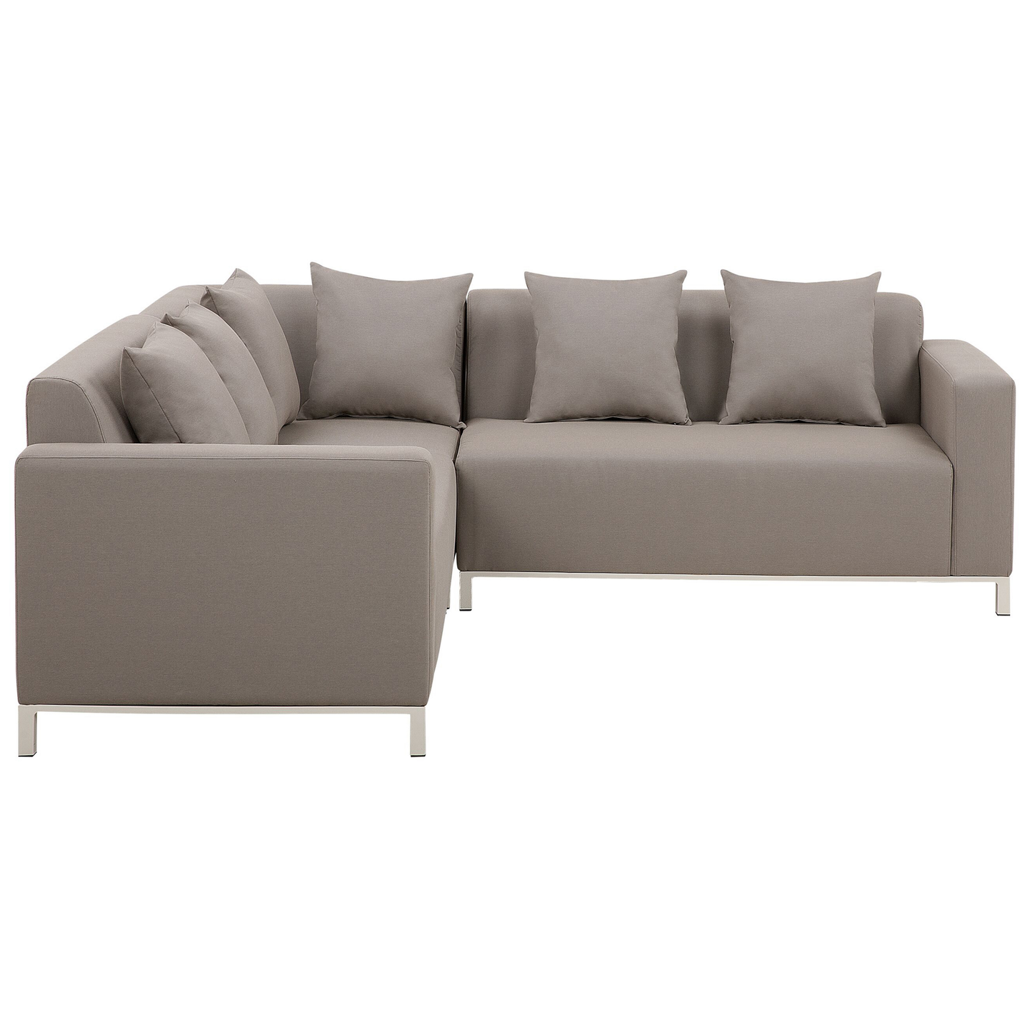 Garten Ecksofa mit Tisch 5-Sitzer BELIZE linksseitig modular Beige