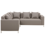 Garten Ecksofa mit Tisch 5-Sitzer BELIZE linksseitig modular Beige