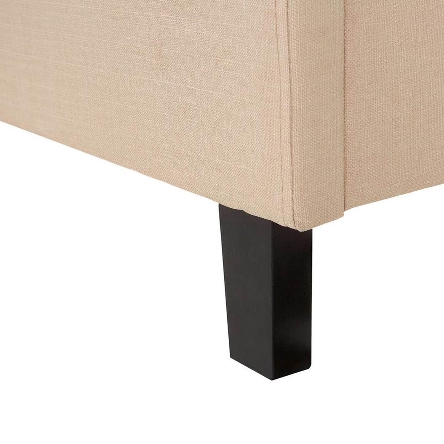 Bett mit Lattenrost Stoff MONTPELLIER 160 x 200 cm Beige