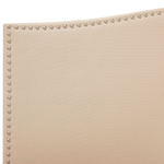 Bett mit Lattenrost Stoff MONTPELLIER 180 x 200 cm Beige