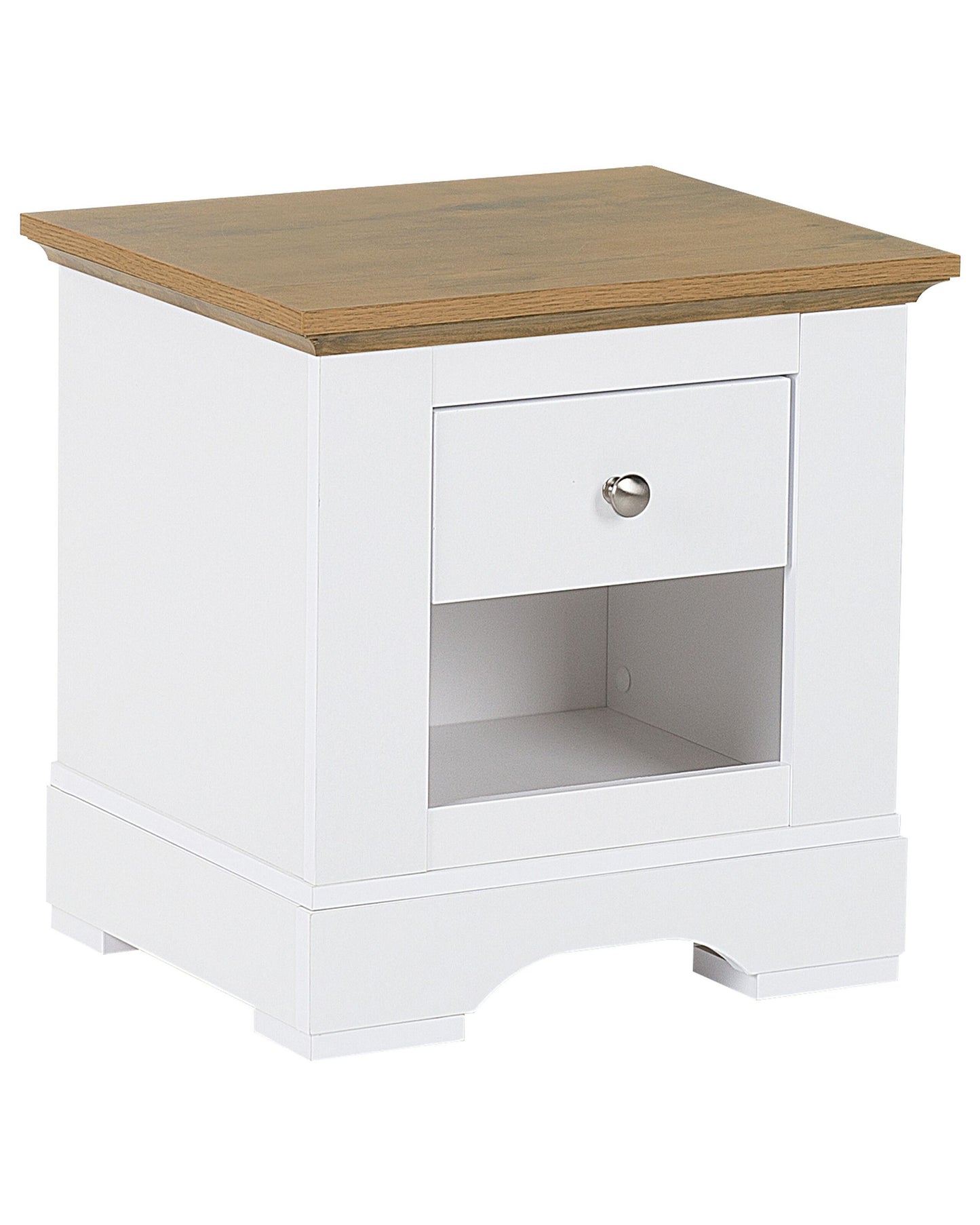 Nachttisch mit 1 Schublade WINGLAY Weiss