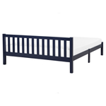 Bett mit Lattenrost Kiefernholz FLORAC 160 x 200 cm Marineblau