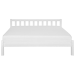 Bett mit Lattenrost Kiefernholz FLORAC 180 x 200 cm Weiss