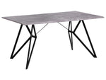 Esstisch BUSCOT Grauer Betoneffekt 160 cm 90 cm