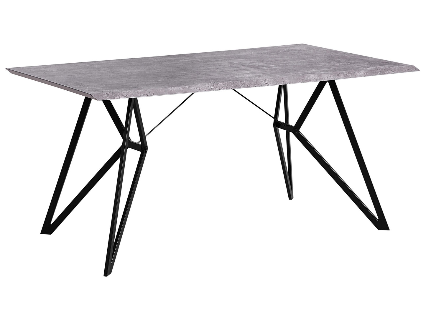 Esstisch BUSCOT Grauer Betoneffekt 160 cm 90 cm
