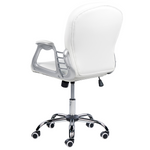 Bürostuhl drehbar PRINCESS Kunstleder Weiss