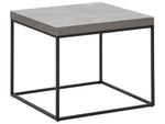 Beistelltisch Betonoptik / schwarz 60 x 60 x 50 cm DELANO