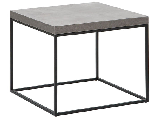 Beistelltisch Betonoptik / schwarz 60 x 60 x 50 cm DELANO