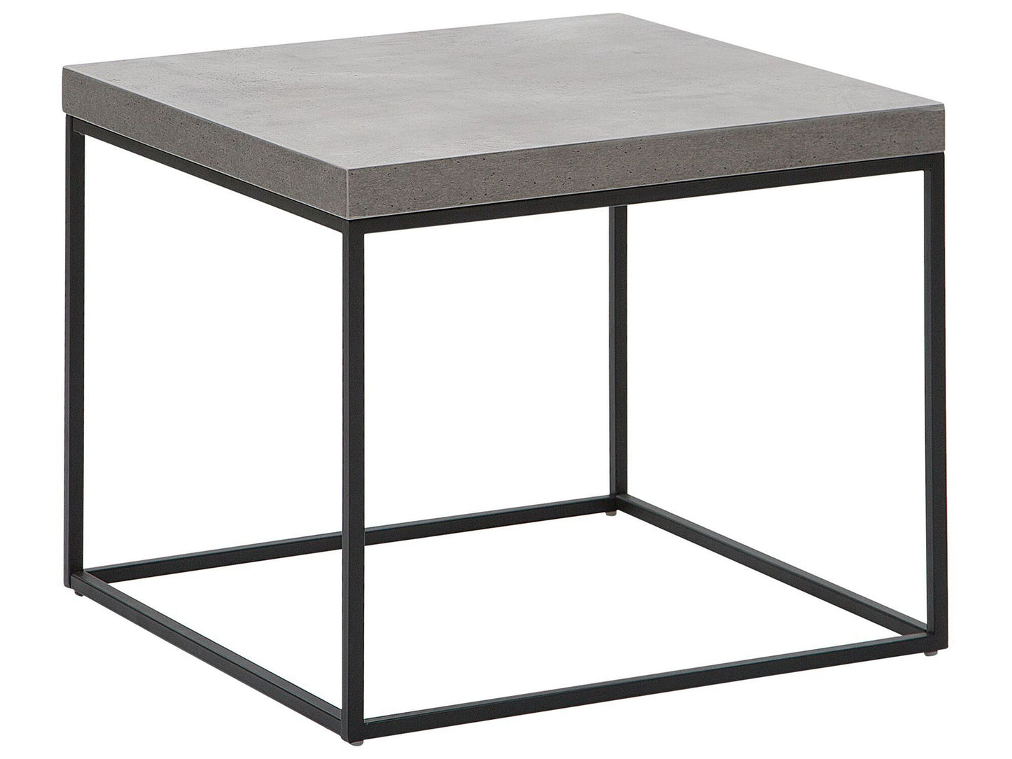 Beistelltisch Betonoptik / schwarz 60 x 60 x 50 cm DELANO