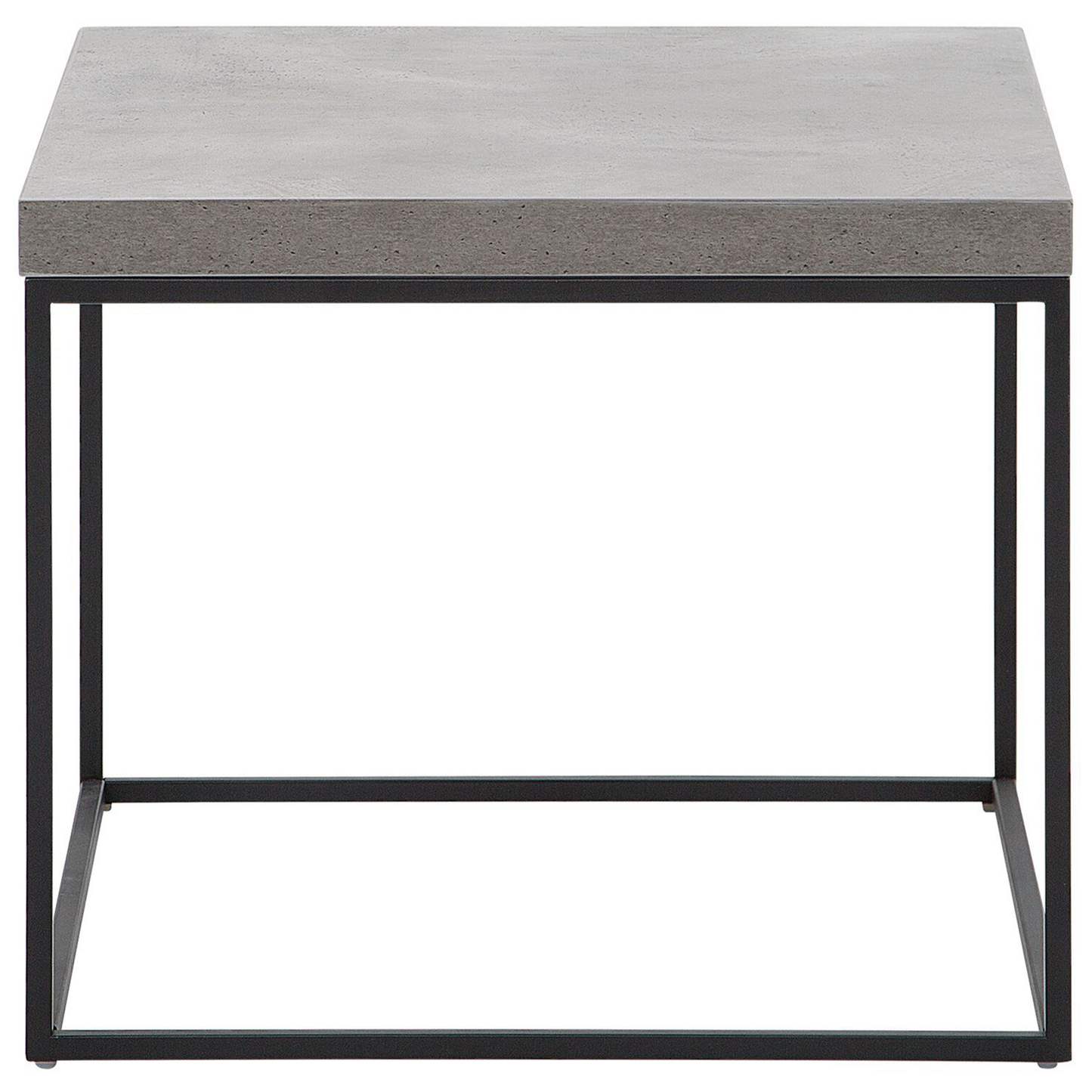 Beistelltisch Betonoptik / schwarz 60 x 60 x 50 cm DELANO