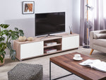 TV-Möbel LINCOLN Braun / Weiss